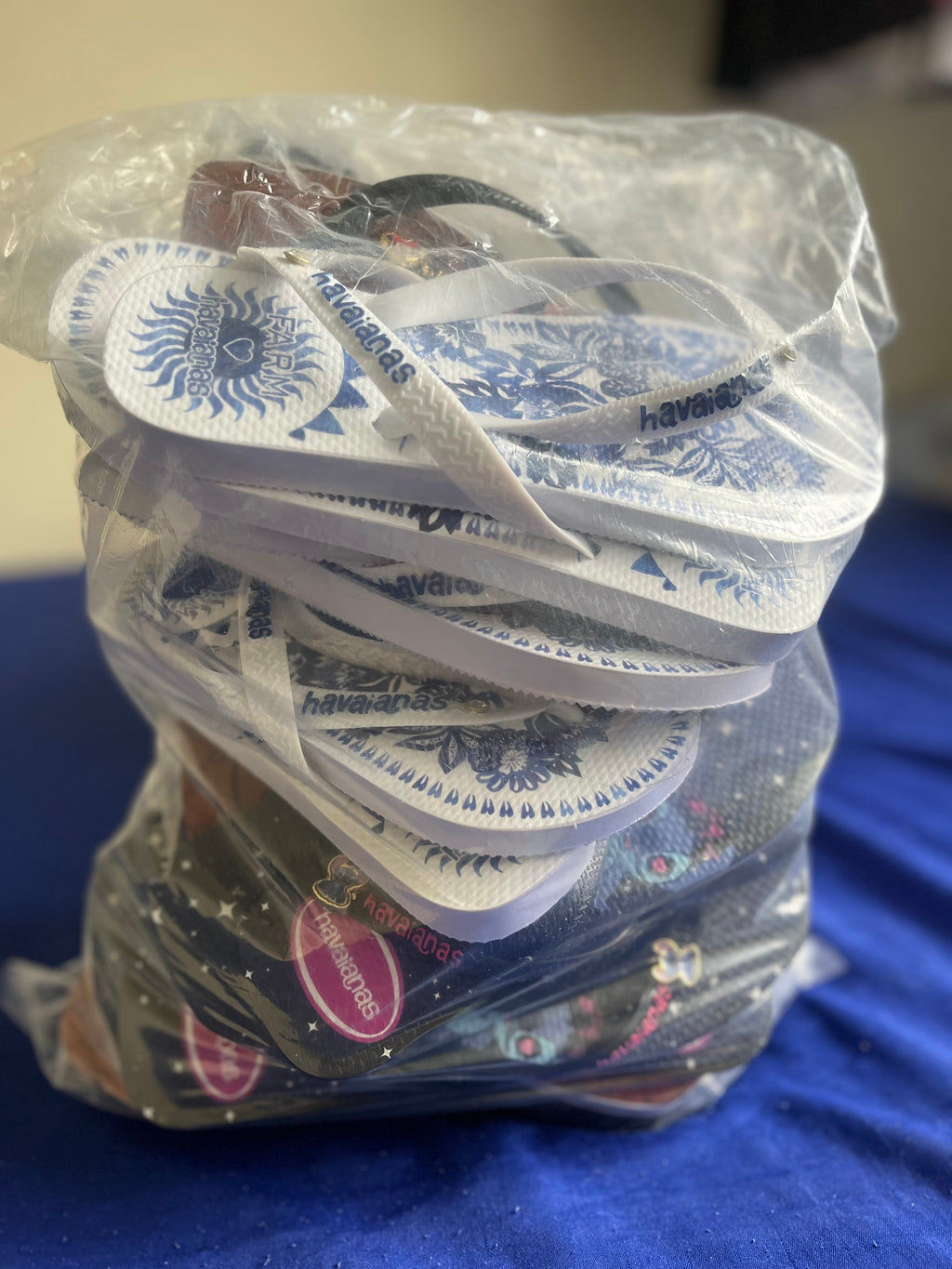 Lote Exclusivo 10 Pares Havaianas Premium com Pingente - Modelos e Cores Variadas